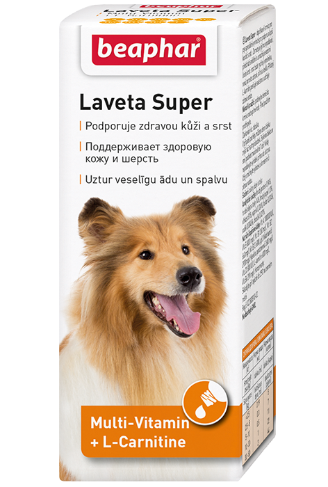 Beaphar Laveta Super Dog Средство для собак для улучшения шерсти, уп. 50 мл