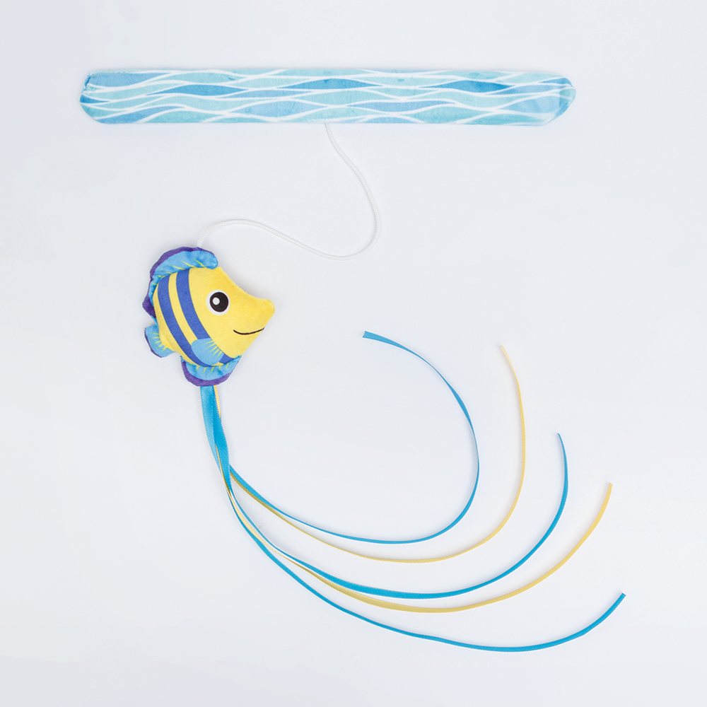 Rurri Игрушка-дразнилка для кошек Рыбка, длина с веревкой – 58 см
