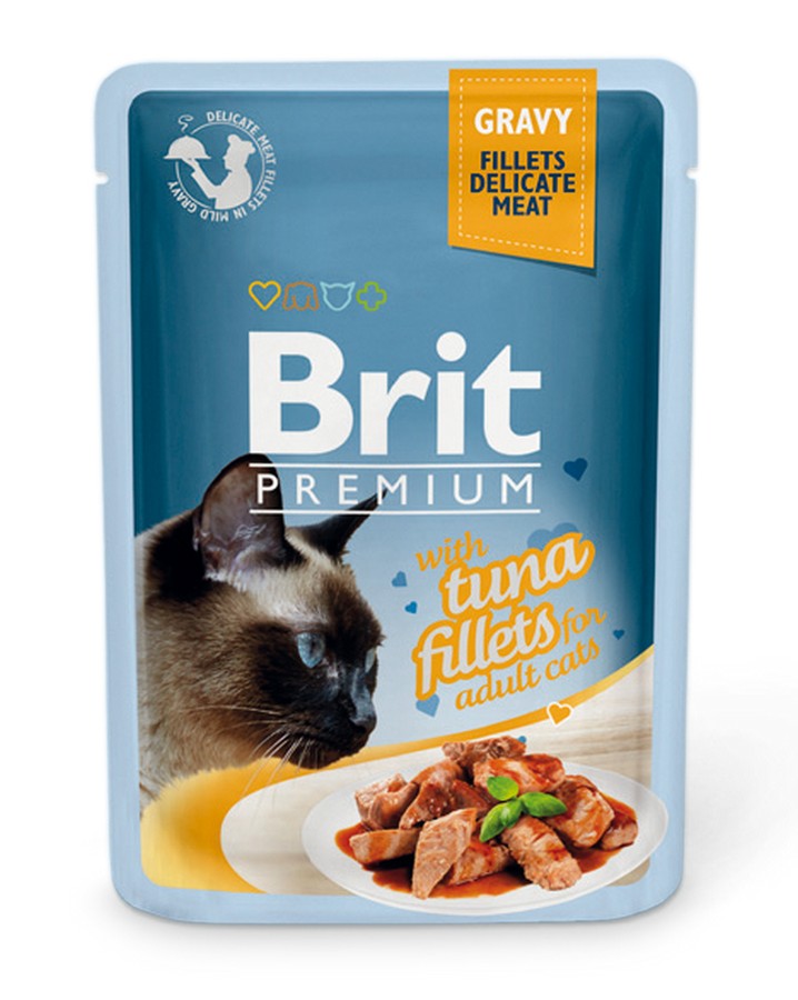 

Brit Пауч для кошек GRAVY Tuna fillets Кусочки из филе тунца в соусе