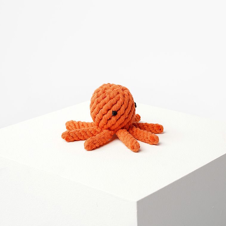 Barq Вязаная игрушка их хлопка - Animals, Модель: Octopus (коралловый)