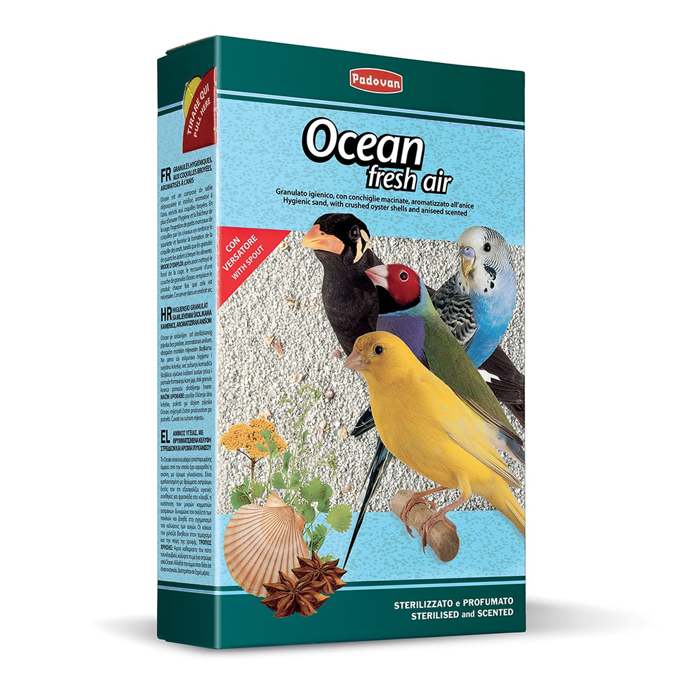 Padovan Ocean fresh air Био-песок для декоративных птиц, 5 кг