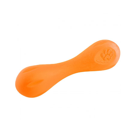 Zogoflex Игрушка для собак гантеля Hurley S оранжевая 15 см