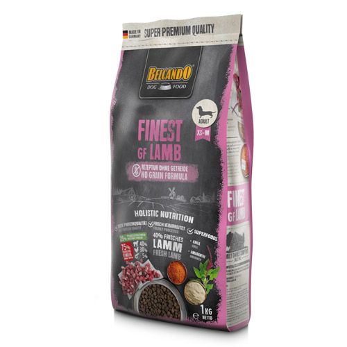 

Belcando Finest GF корм для привередливых собак малых и средних пород с чувствительностью к злакам (глютен), с ягненком, 1 кг