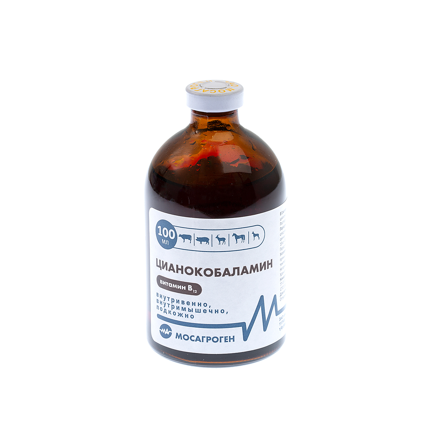 Мосагроген Цианокобаламин, витамин В12, 100мл 