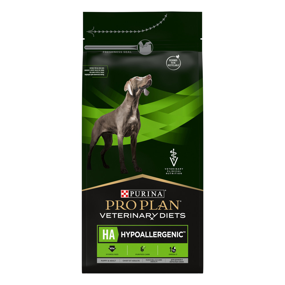 

PRO PLAN® Veterinary Diets HA Hypoallergenic Сухой диетический корм для собак при пищевой непереносимости, 1,3 кг