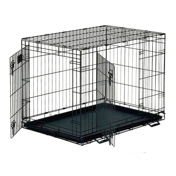 wikiLAB Клетка для собак №4, двухдверная, 103х69х78 см