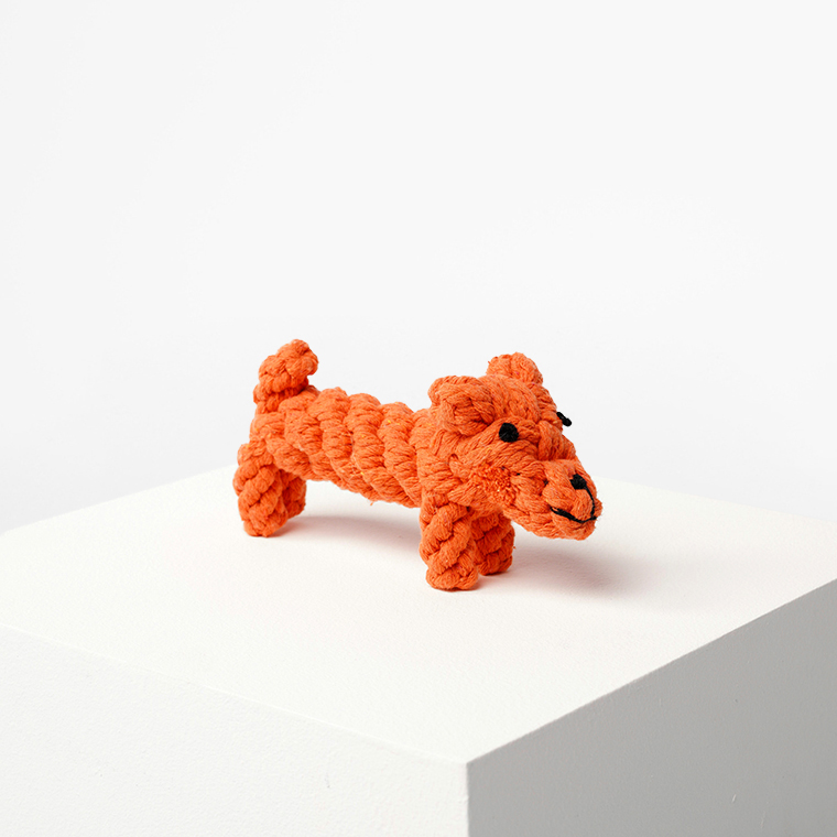 Barq Вязаная игрушка их хлопка - Animals, Модель: Wolf (коралловый)