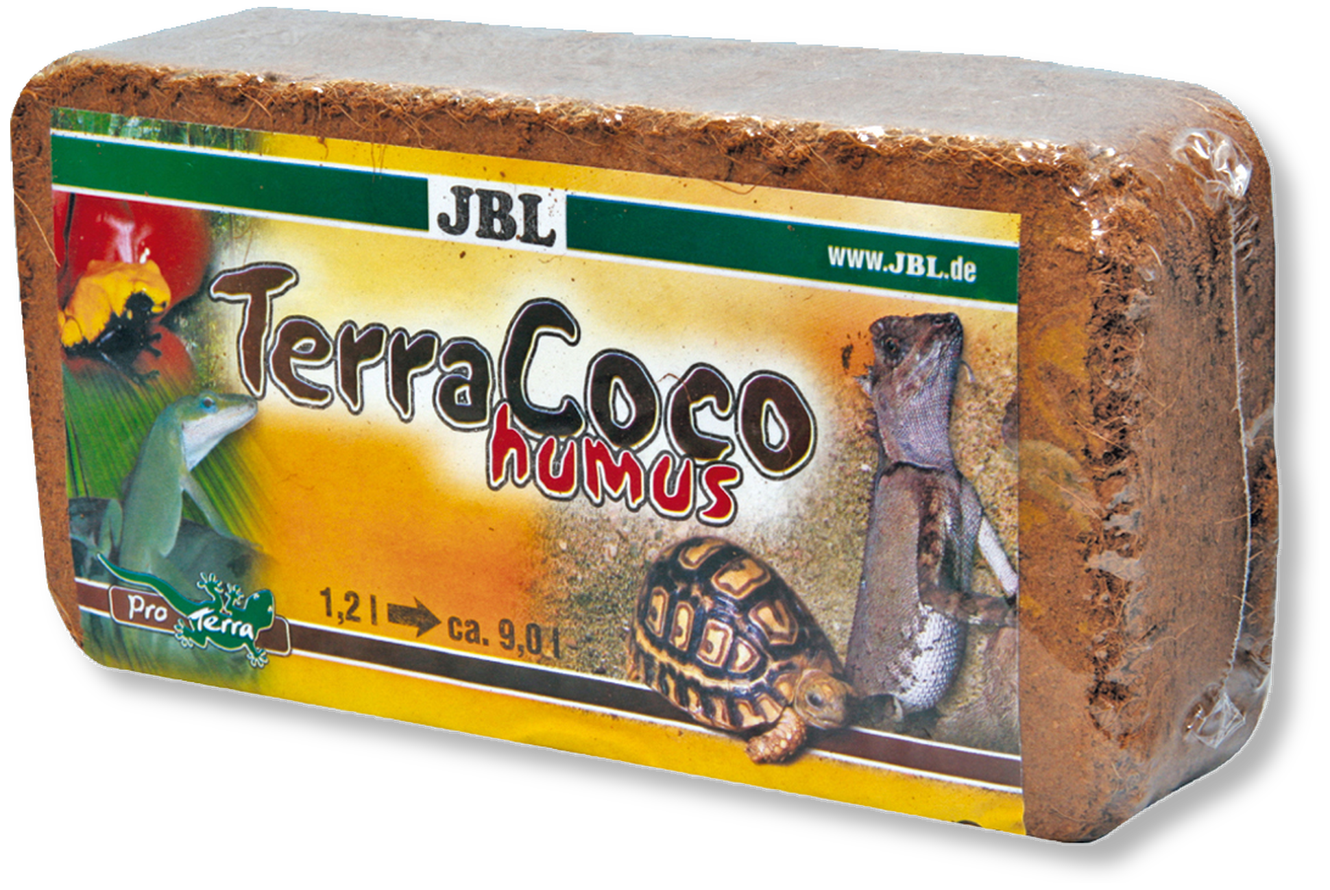 JBL Натуральный субстрат из кокосового перегноя для любых видов террариумов,в брикетах, 600 г
