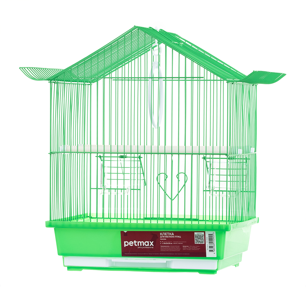 Petmax Клетка для мелких птиц PAGODA 30x23x39 см