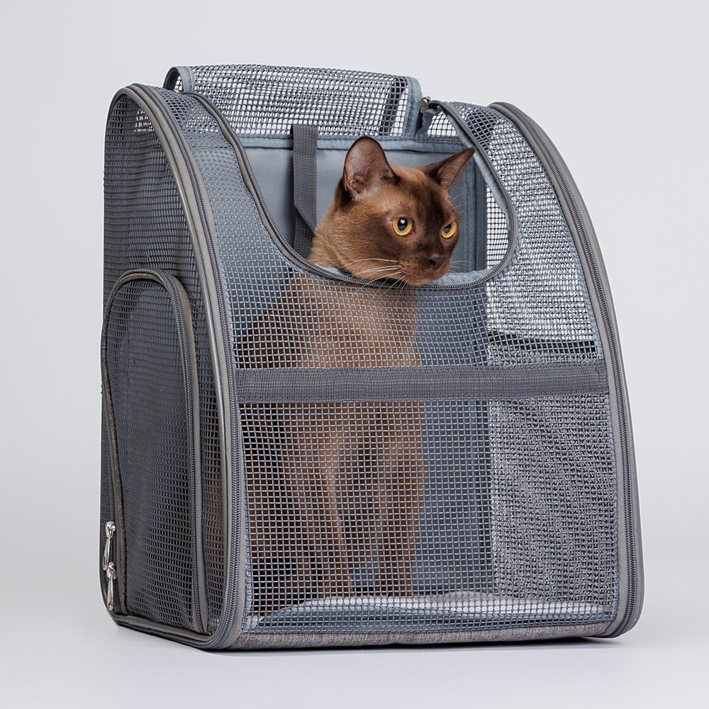 Rurri Рюкзак сетчатый для переноски кошек и собак мелких пород, 33х41,5х33 см
