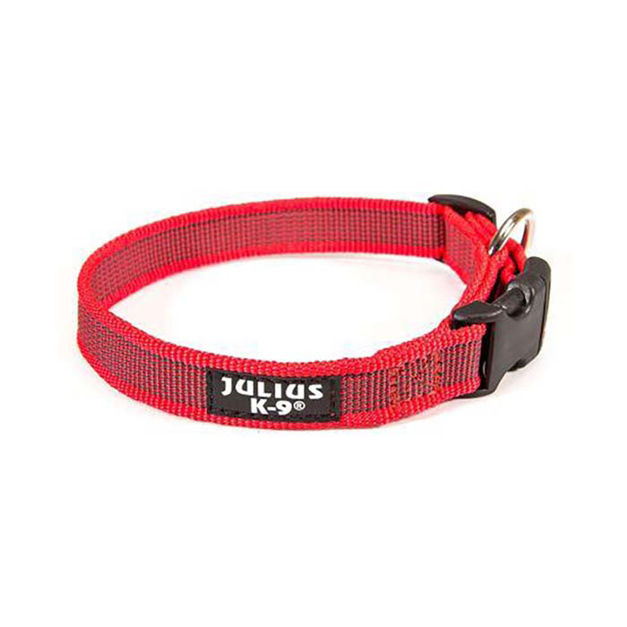 JULIUS-K9 Ошейник для собак Color & Gray, красно-серый