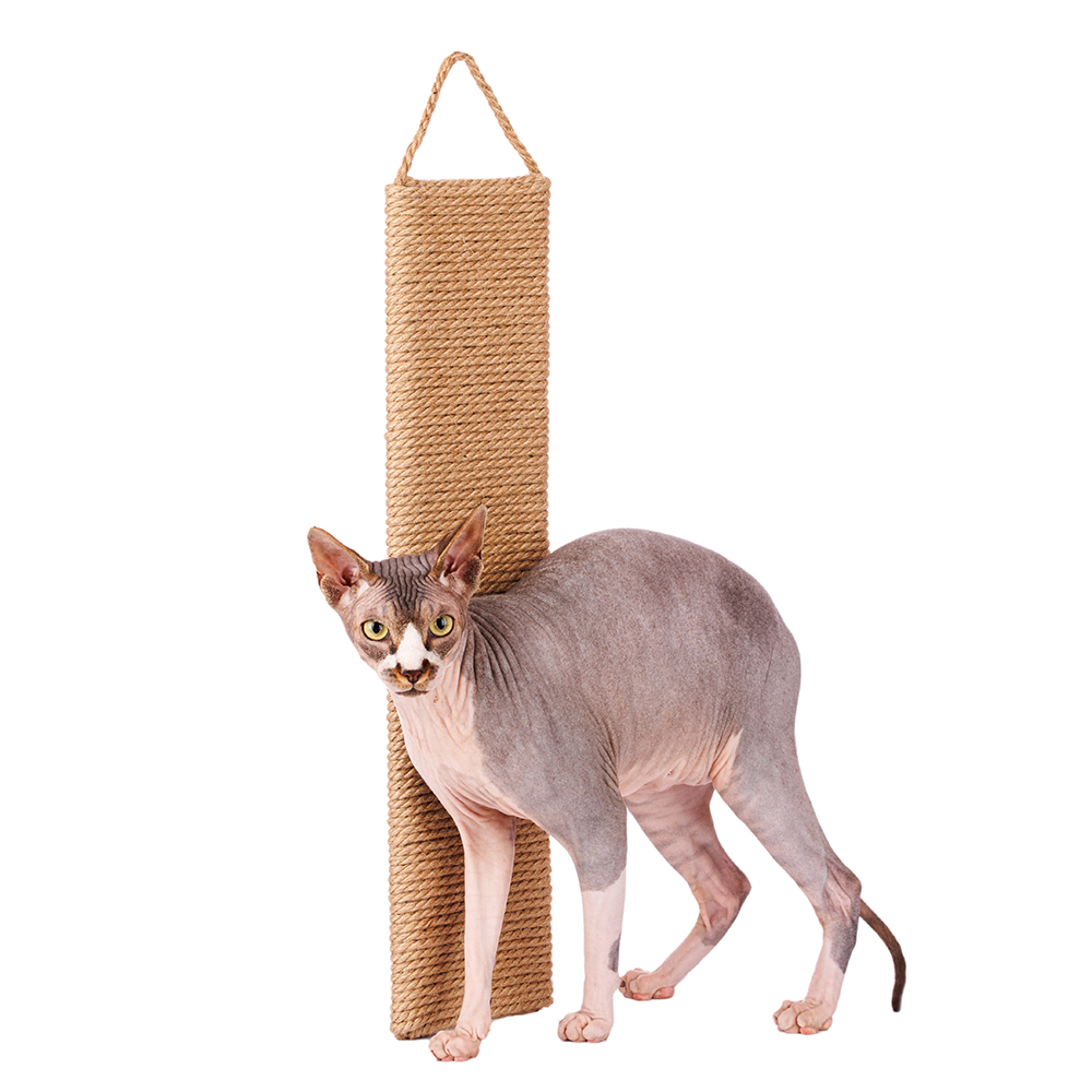 Домоседы Когтеточка-доска для кошек настенная двусторонняя, джут, 60 см