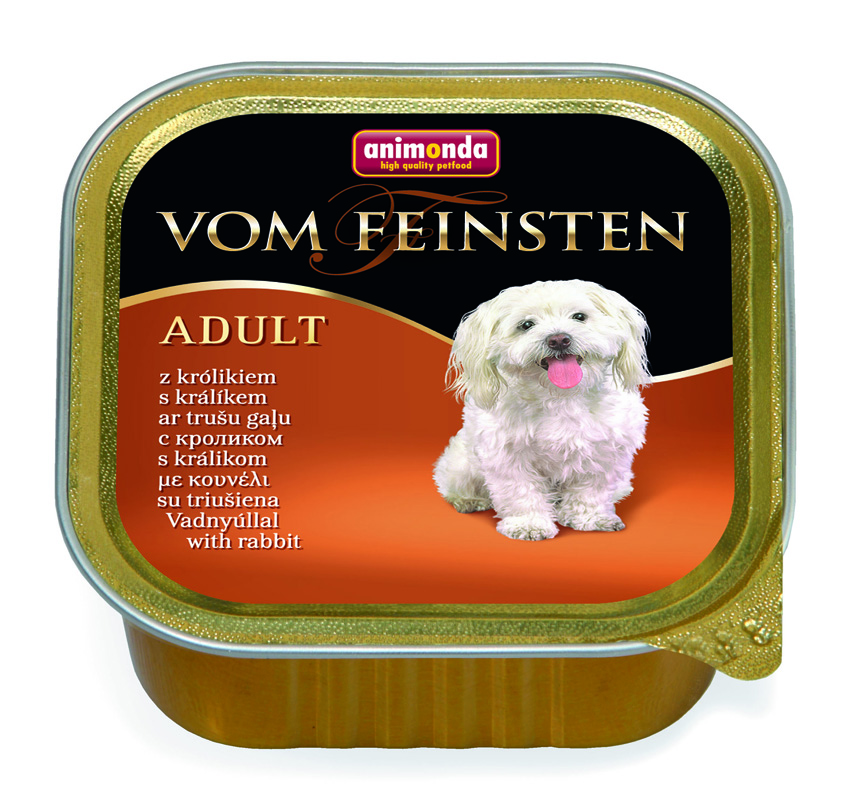 Animonda Vom Feinsten Adult консервы для собак старше 1 года, с кроликом, 150 г