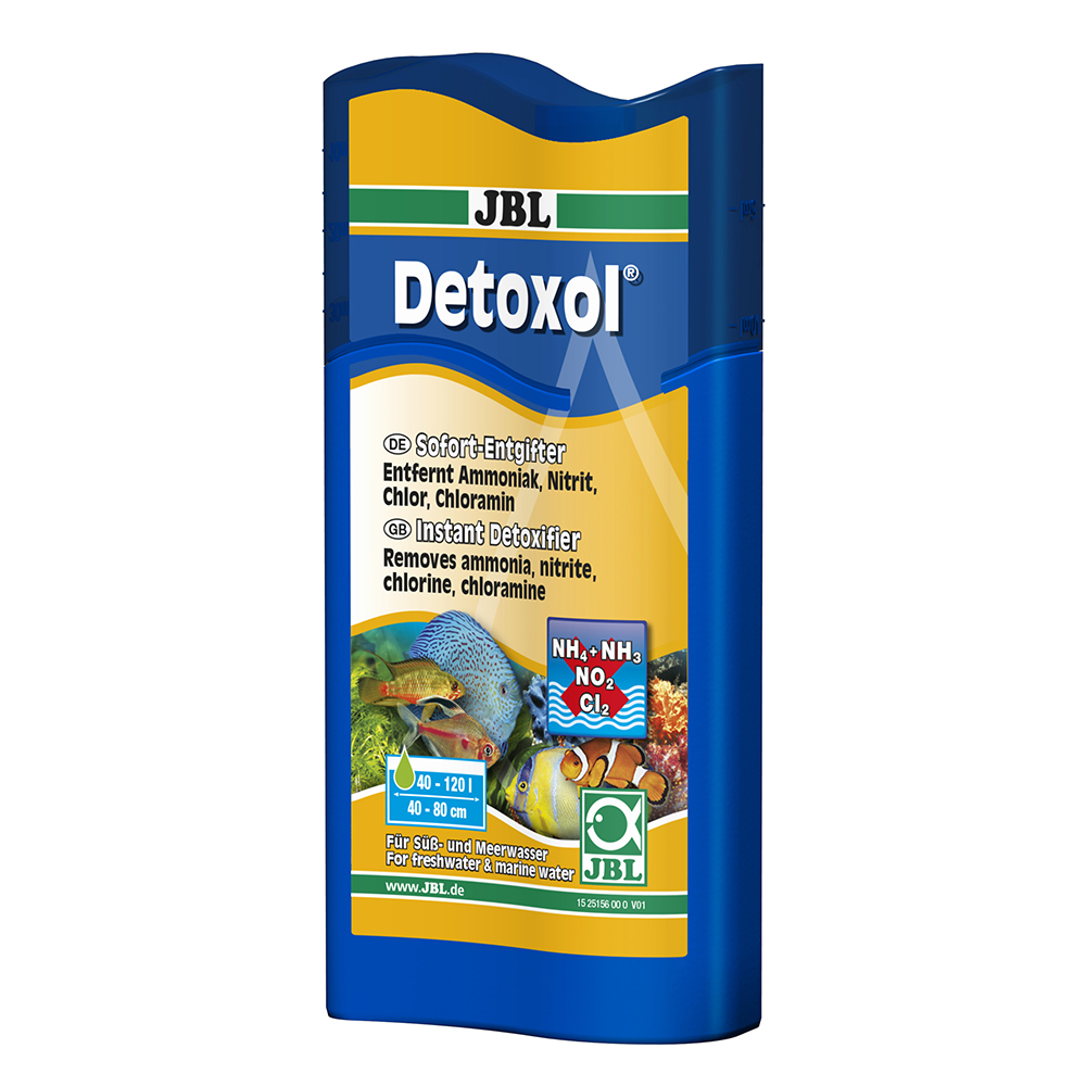 JBL Detoxol Препарат для быстрой нейтрализации токсинов в аквариумной воде, 100мл, на 400л
