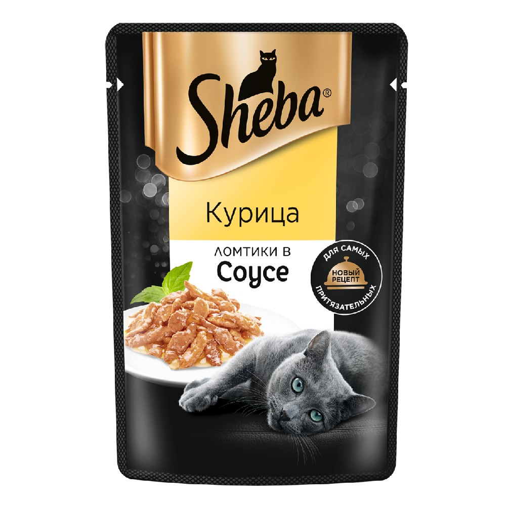

Sheba Корм влажный для кошек курица в соусе, 75 г