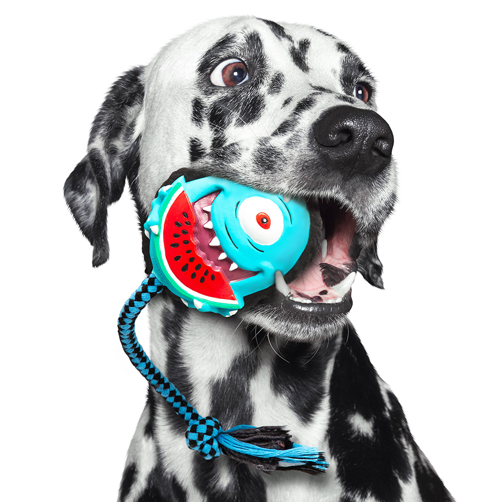 Max & Molly Комбинированная игрушка из латекса с пищалкой для собак и кошек Буба Кинг, 15x12x6,5 см