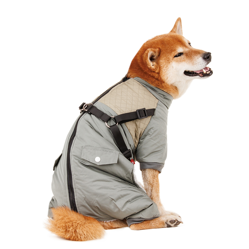 

Petmax Комбинезон на молнии со шлейкой для собак 3XL зеленый (унисекс)