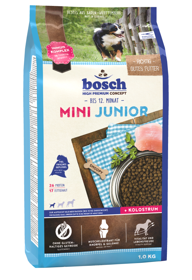 

Bosch Mini Junior корм для щенков мелких пород, 1 кг