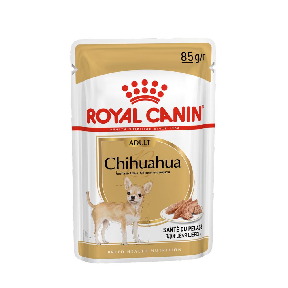 Royal Canin Chihuahua Adult влажный корм для собак породы чихуахуа в возрасте с 8 месяцев, 85 г