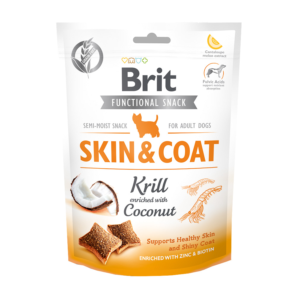 Brit Care Skin&Coat Krill лакомство для собак 150г
