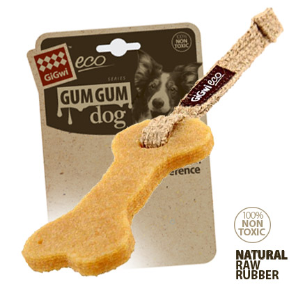 GiGwi Игрушка для собак Eco Gum Gum Кость 11 см