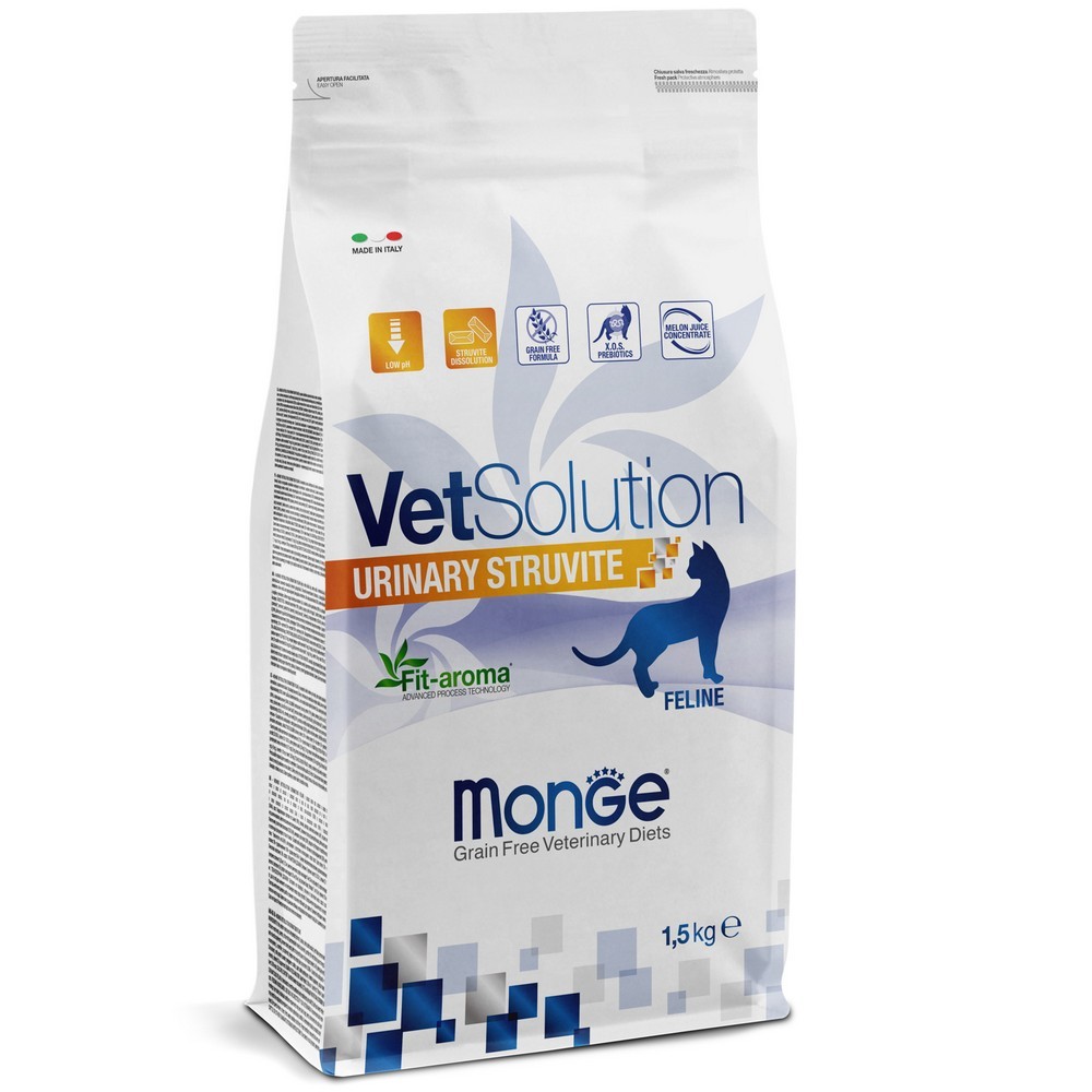 Monge VetSolution Cat Urinary Struvite корм сухой для кошек 1,5 кг
