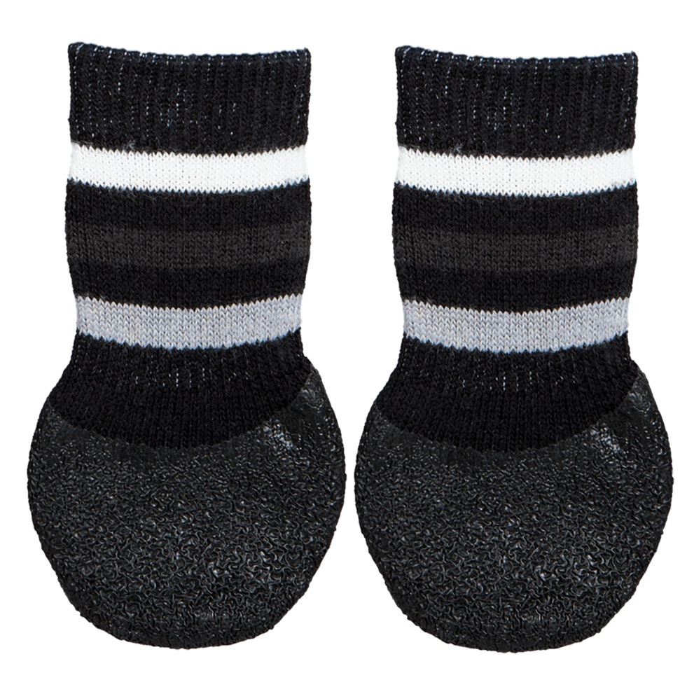 Trixie Нескользящие носки для собак L–XL, чёрный (2 шт.)