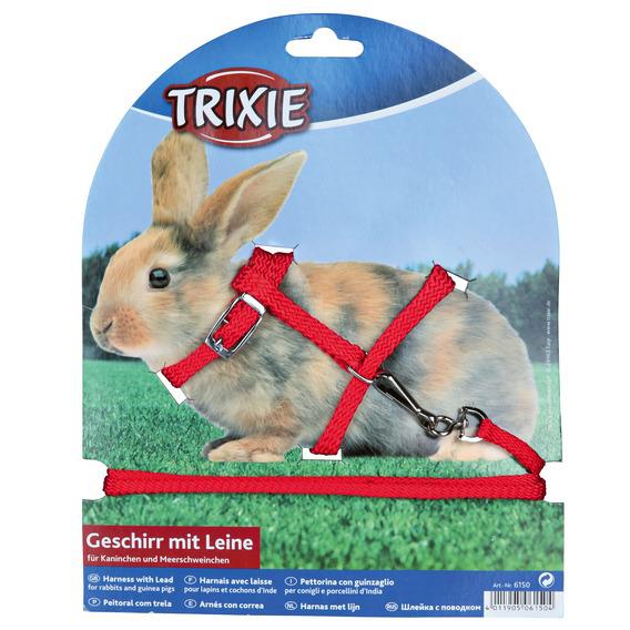 Trixie Шлейка для грызунов 8 мм х 1,2 м (для кроликов).