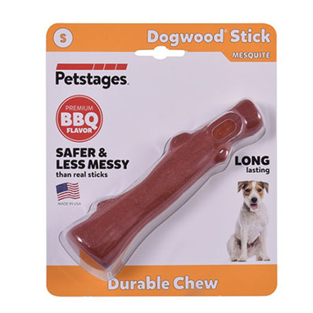 Petstages Dogwood stick Mesquite Игрушка для собак палочка с ароматом барбекю маленькая, 16 см