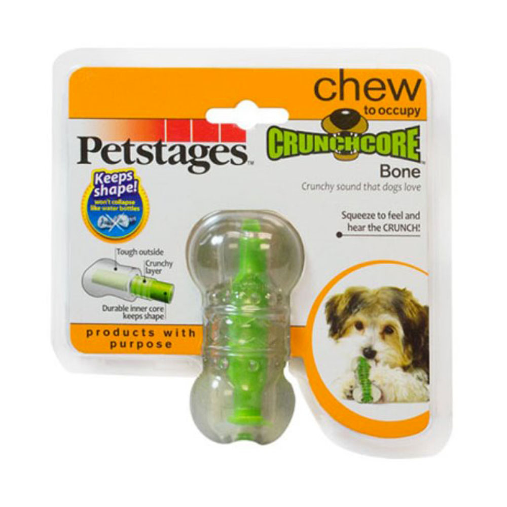 Petstages Игрушка для собак Хрустящая косточка резиновая очень маленькая, 8 см