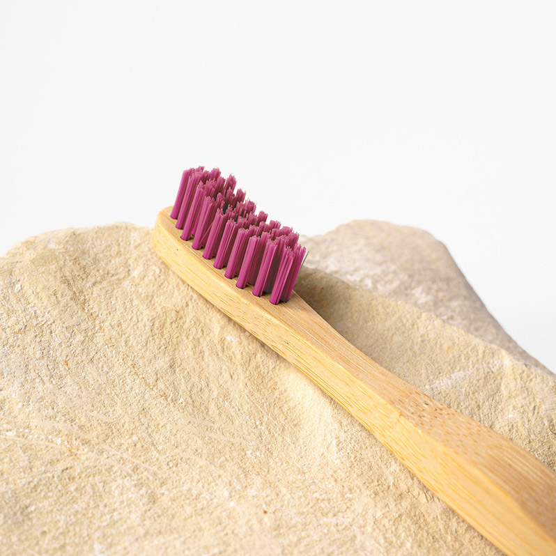 Barq Бамбуковая зубная щётка - Bamboo Brush, Коралловый