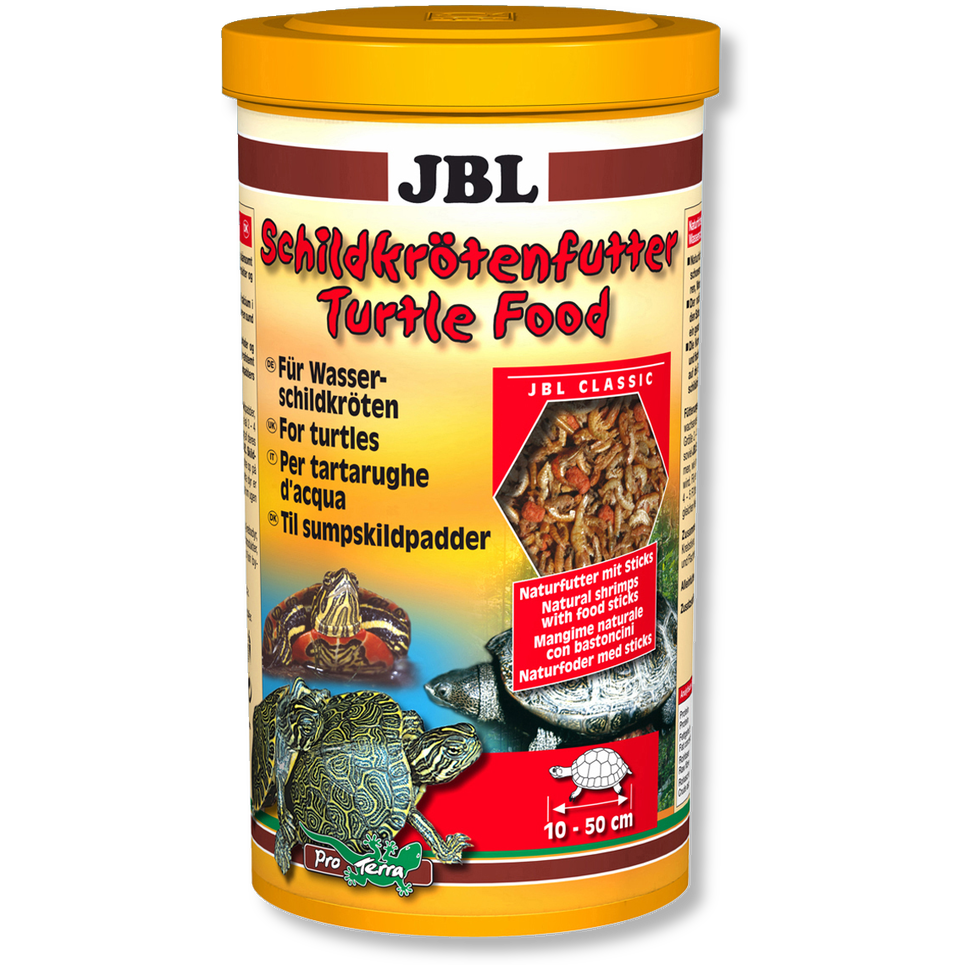 JBL Turtle food Основной корм для водных черепах размером 10-50см, 250мл (30г)