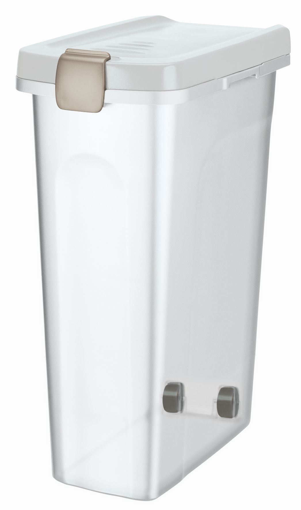 Trixie Контейнер для корма, 40 л/27х61х45 см, прозрачно-белый/белый