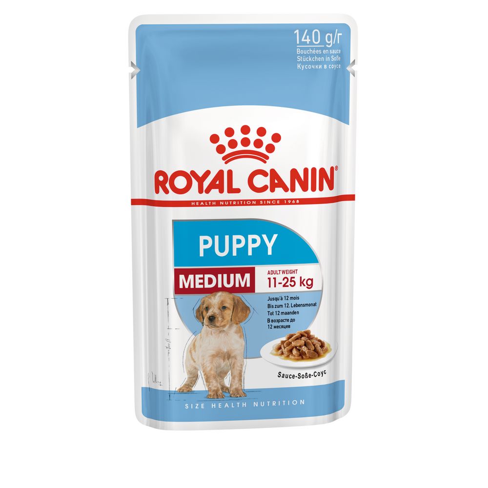 Royal Canin Корм влажный 140г Роял Канин для щенков средних пород