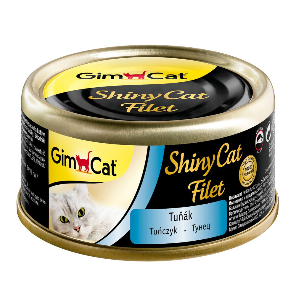 GIMBORN GimCat ShinyCat Filet Консервы для кошек из тунца, 70 г