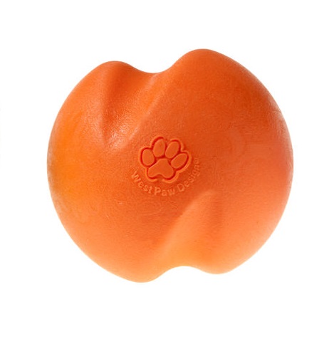 Zogoflex Игрушка для собак мячик Jive L оранжевый, 8 см
