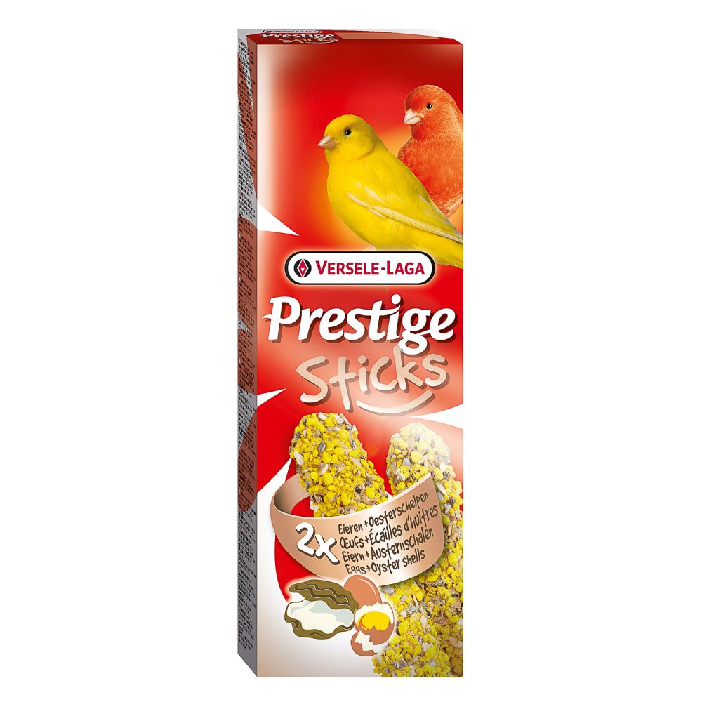 

Versele-Laga Prestige Палочки для канареек с яйцом и ракушечником, 2х30 г