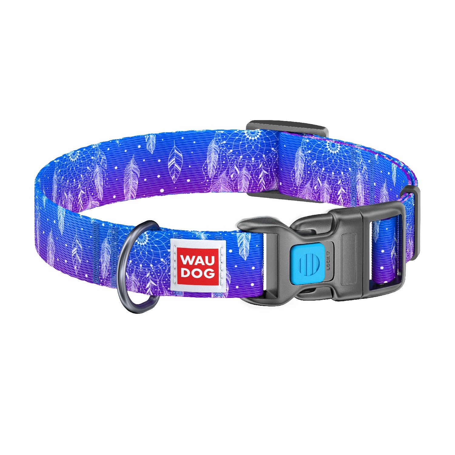 

Wau Dog Ошейник WAUDOG Nylon с рисунком Ловец снов (ширина 25 мм, длина 35-58см)