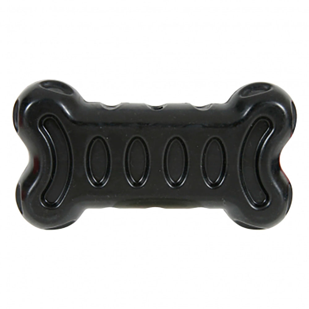 Zolux Игрушка из термопластичной резины Кость Бабл, 19 см, чёрная