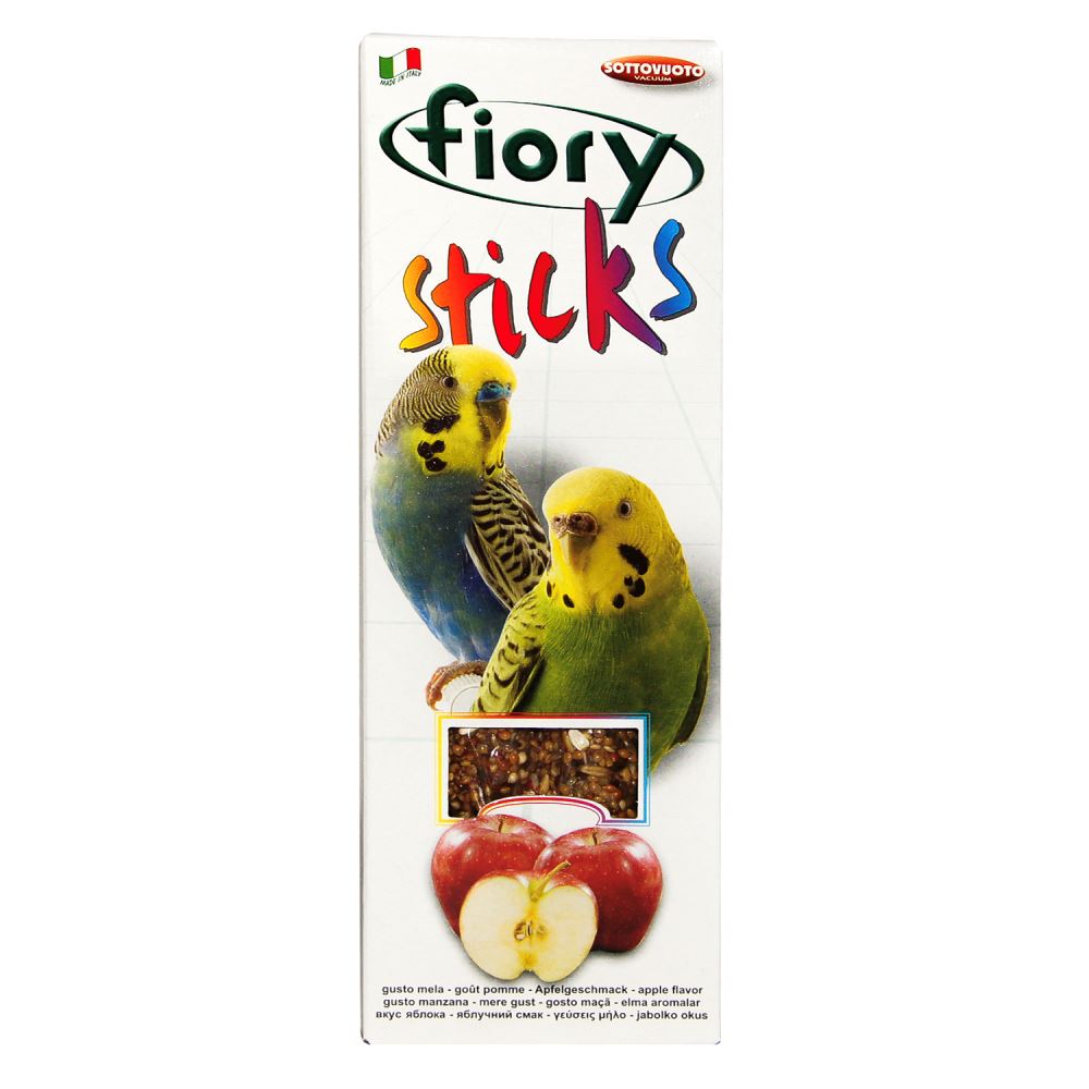 Fiory Sticks Палочки для попугаев с яблоком, 2х30 г