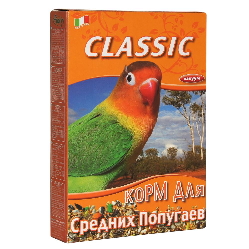 Fiory Classic Корм для средних попугаев, 650 г