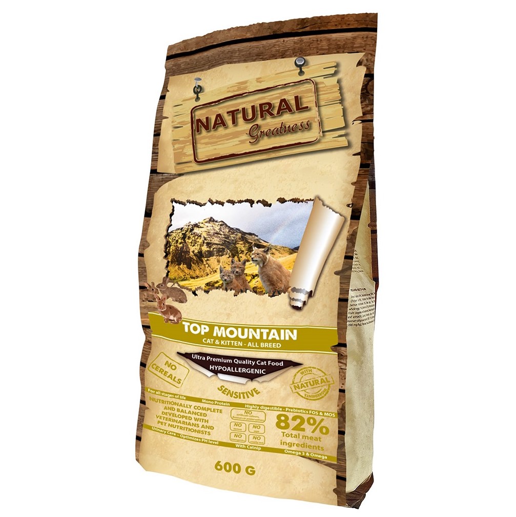 

Natural Greatness Top Mountain сухой корм для кошек 0,6 кг