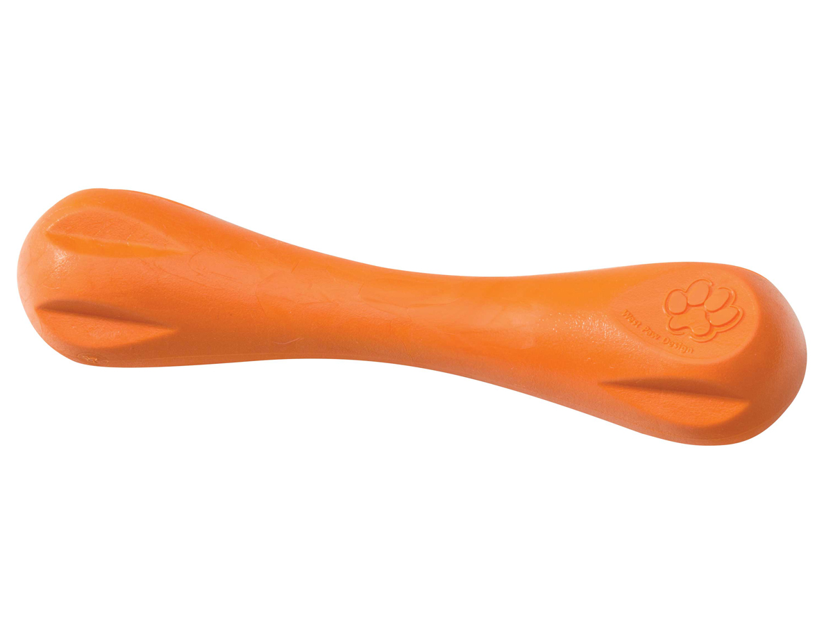 Zogoflex Игрушка для собак гантеля Hurley L оранжевая 21 см