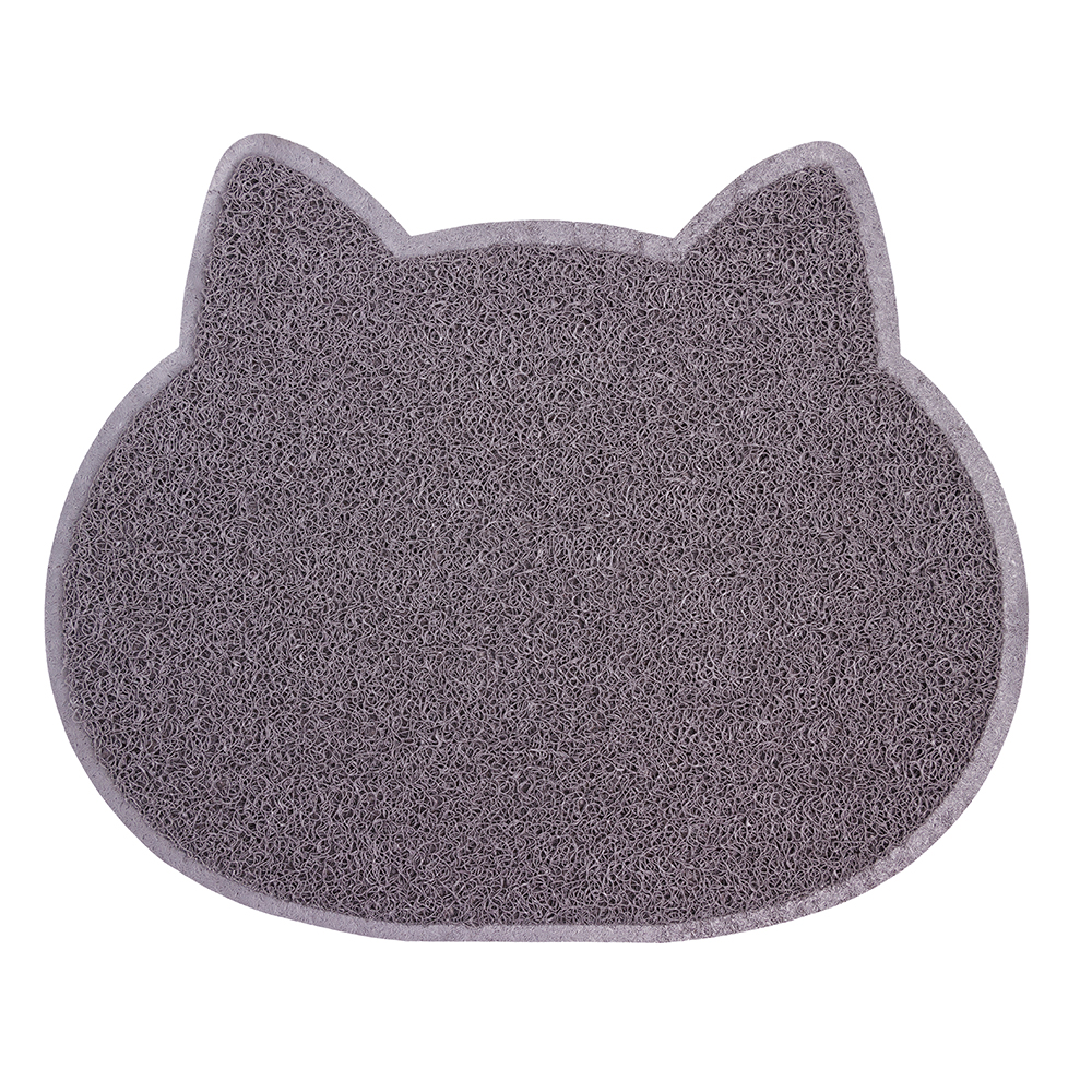 Rurri Коврик под миску для кошек, 39x32 см, серый