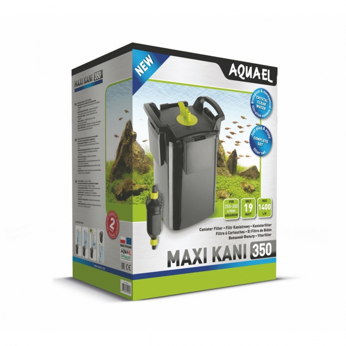Aquael Фильтр внешний MAXI KANI 350 (250-350л, 5кассет по 1.9л) 1400л/ч