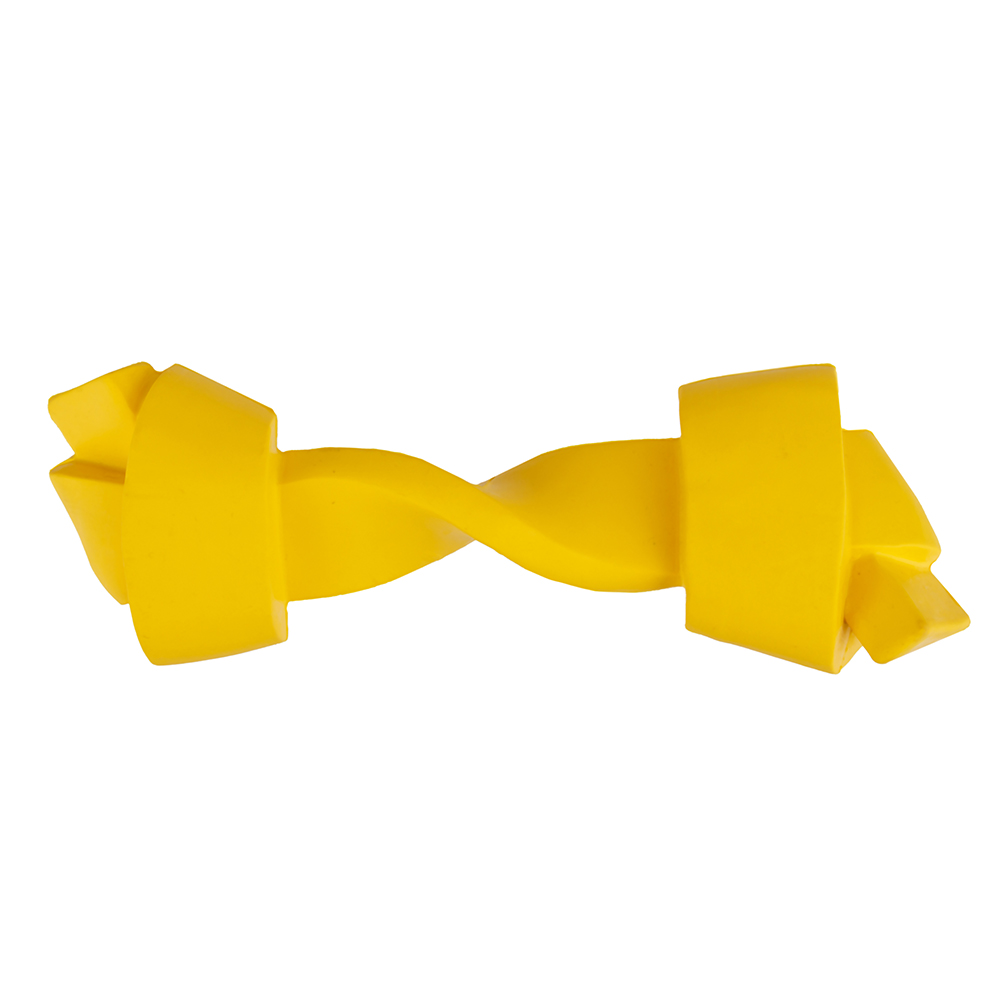 Petmax Игрушка для собак Косточка желтая, 19х6 см