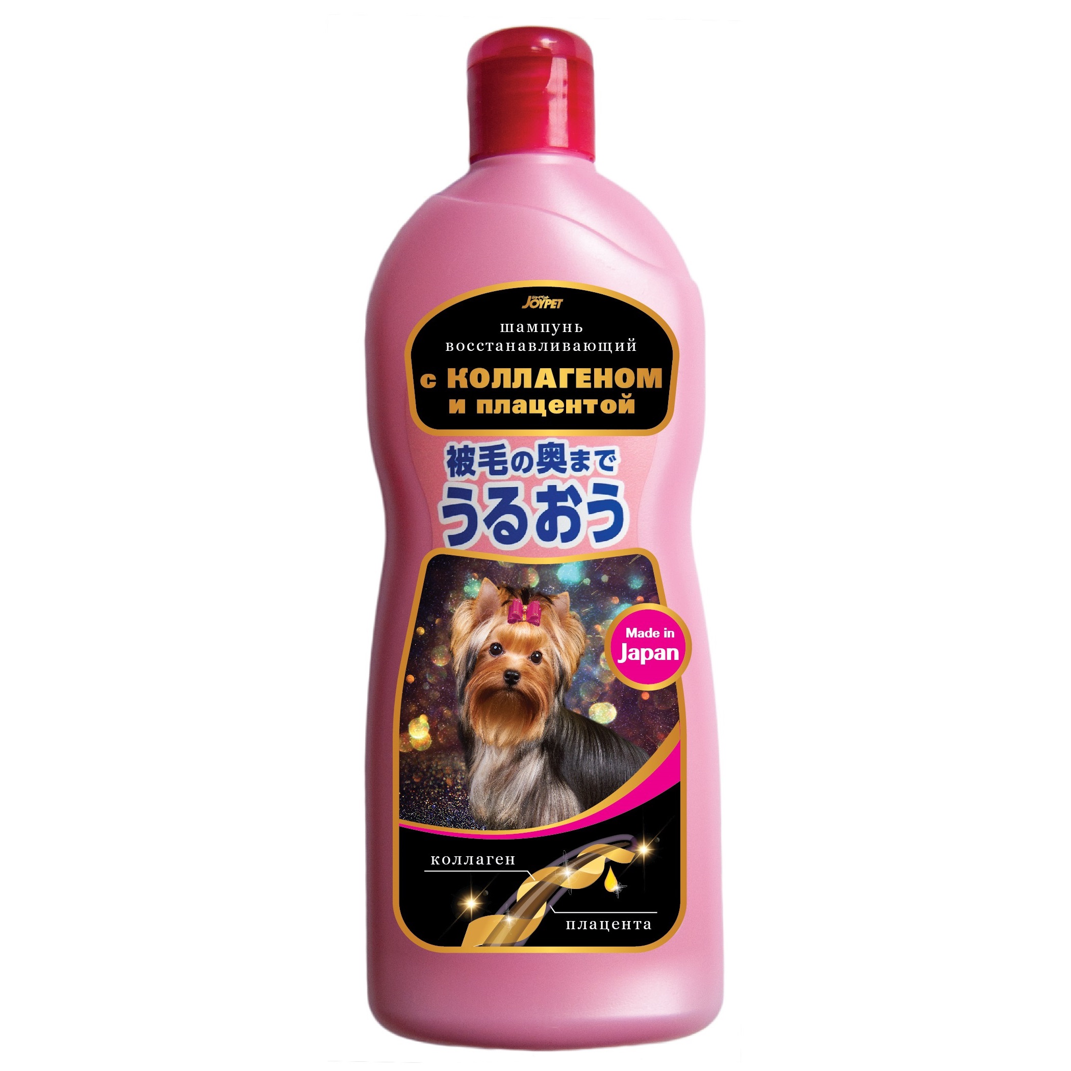 Japan Premium Pet Шампунь Joypet для собак и кошек, с коллагеном и плацентой и ароматом нежных роз, 350мл
