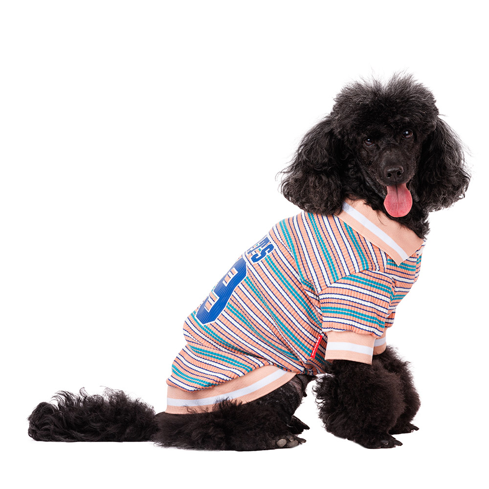 

Petmax Футболка для собак Sports 89 L персиковый (унисекс)