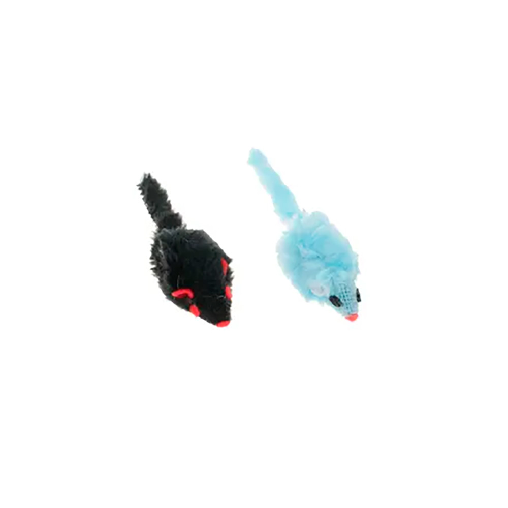 Petmax Игрушка для кошек Мышка искусственный мех, цвета в ассортименте 9,5 см