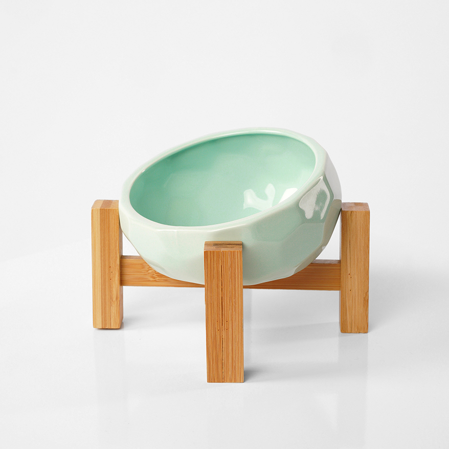 

Barq Керамическая миска на подставке - Cioto, Бирюзовый